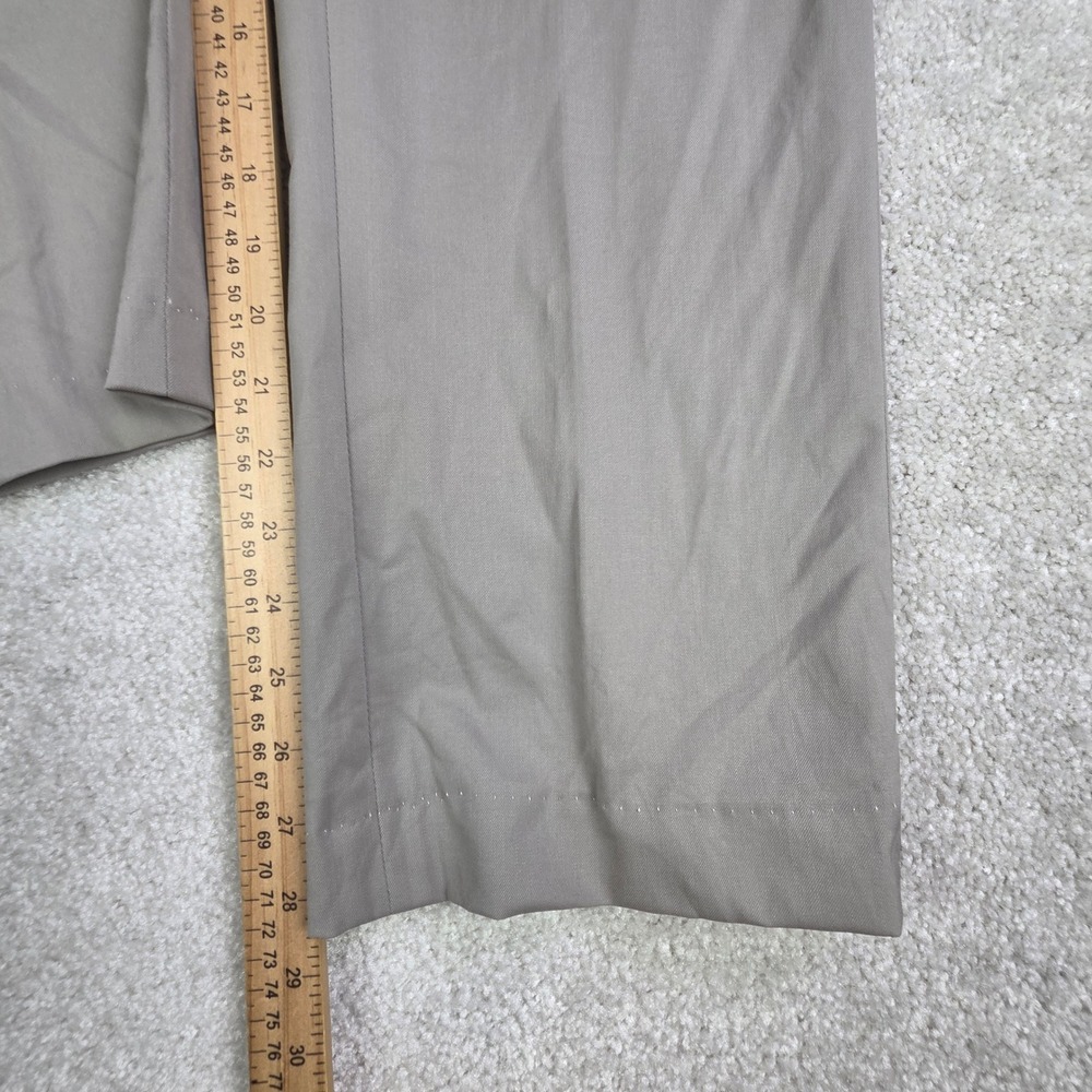 Lafayette 148 New York Barrow Virgin Wool Straight Leg Pants Taupe Grey Size 6 - Picture 12 of 12